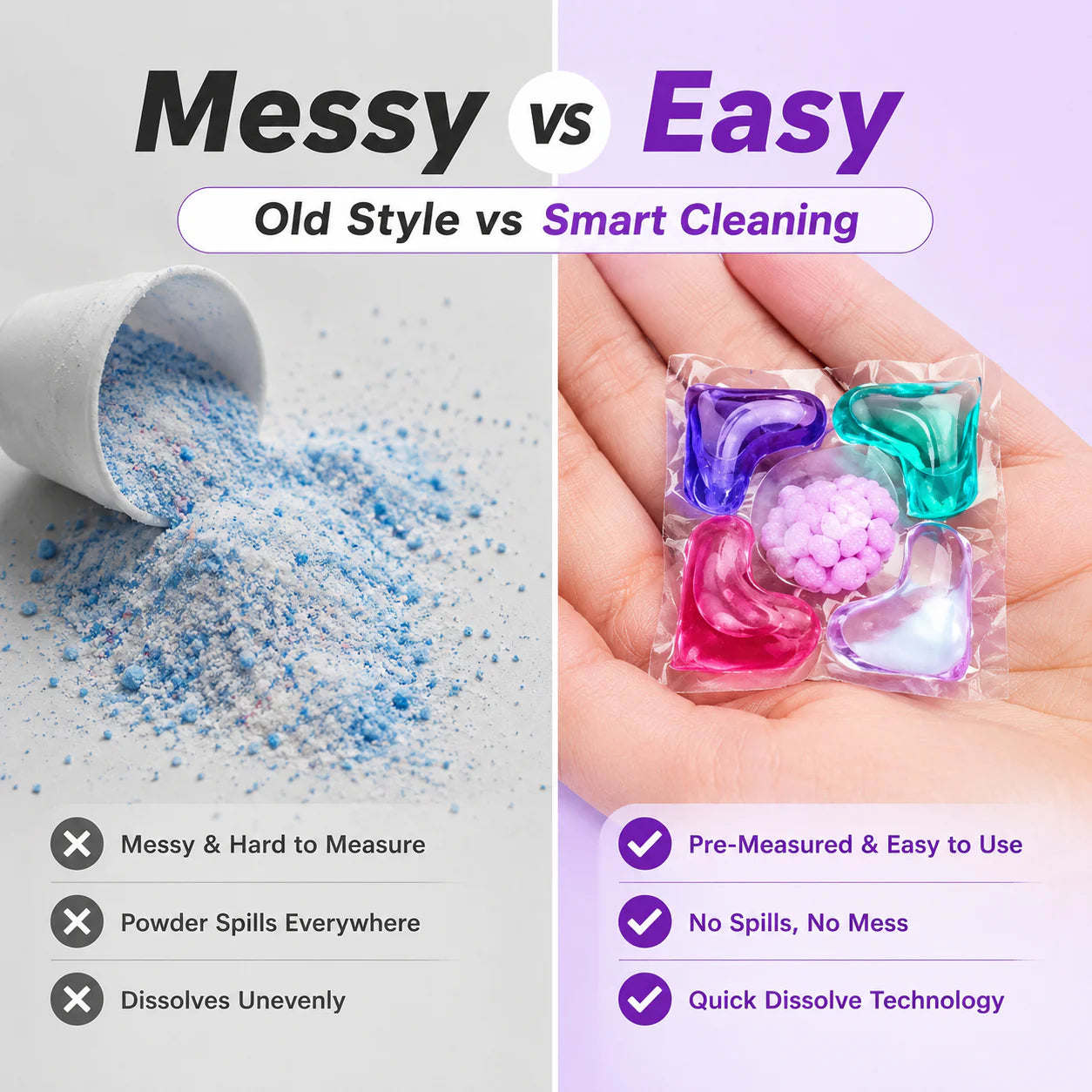 5-in-1 Laundry Power Detergent Pods | Deep Clean & Fresh Fragrance (10 Pods)